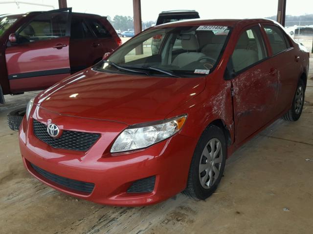 JTDBL40EX9J031072 - 2009 TOYOTA COROLLA BA RED photo 2