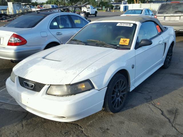 1FAFP44654F194013 - 2004 FORD MUSTANG WHITE photo 2