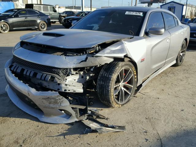 2C3CDXGJ9GH100536 - 2016 DODGE CHARGER R/ SILVER photo 2
