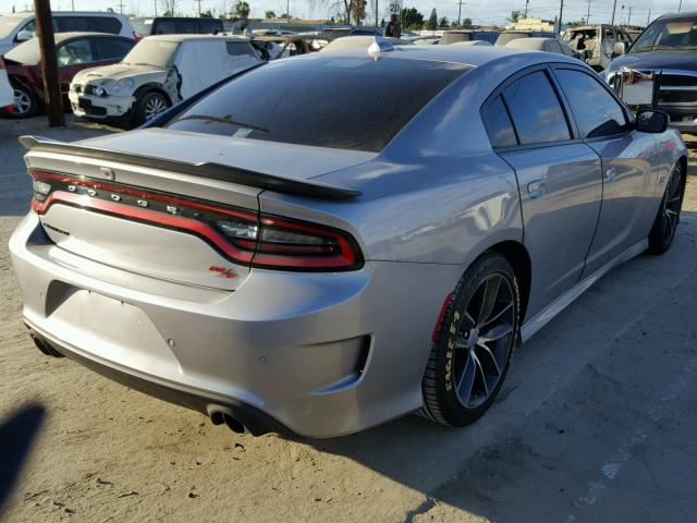 2C3CDXGJ9GH100536 - 2016 DODGE CHARGER R/ SILVER photo 4
