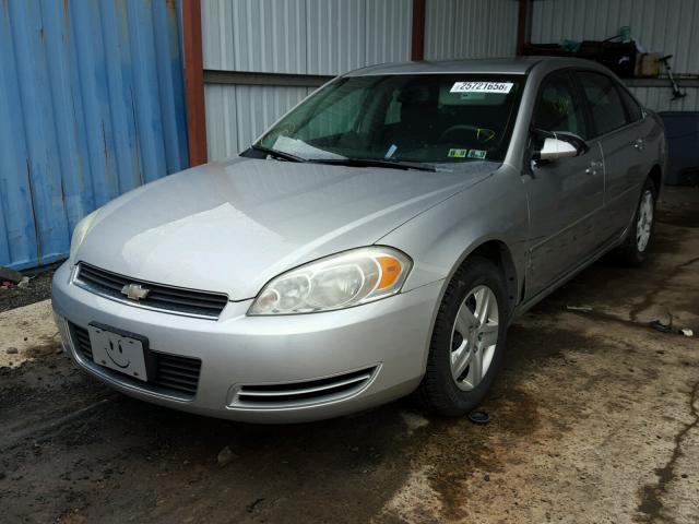 2G1WT58K269105490 - 2006 CHEVROLET IMPALA LT SILVER photo 2