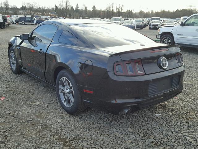 1ZVBP8AM8E5217890 - 2014 FORD MUSTANG BLACK photo 3