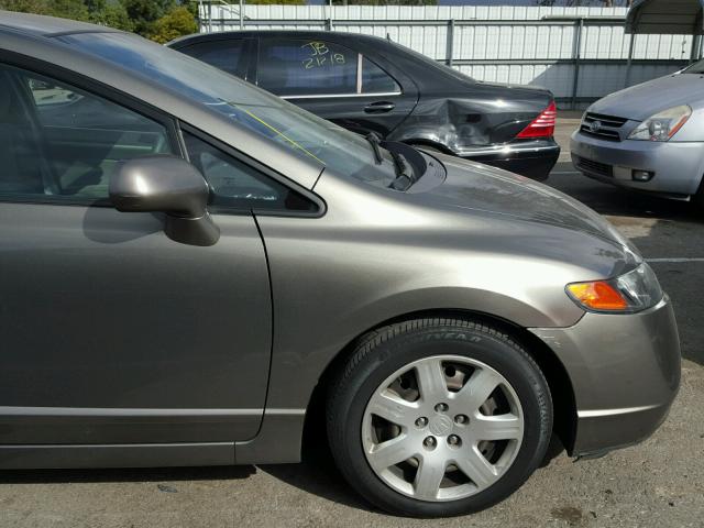 2HGFA16527H310545 - 2007 HONDA CIVIC LX GRAY photo 10