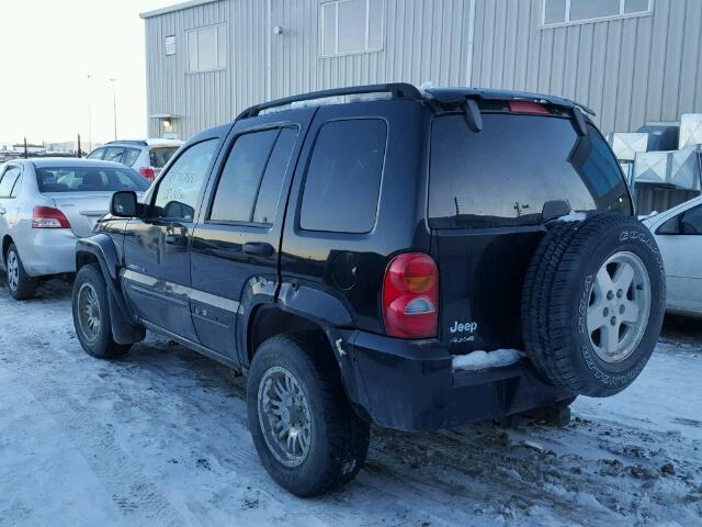 1J4GL58K83W689189 - 2003 JEEP LIBERTY LI BLACK photo 3