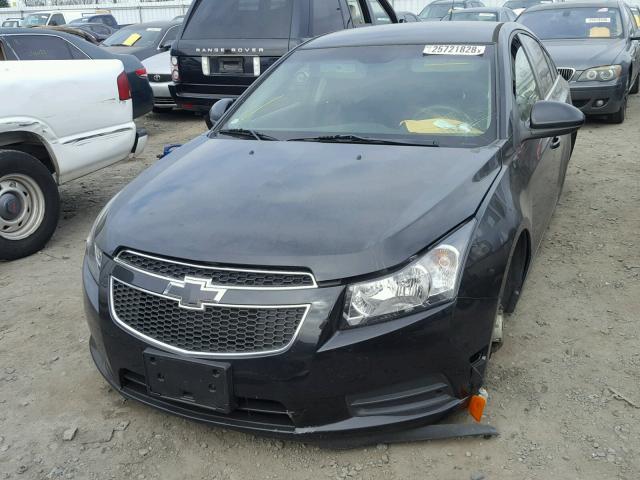 1G1PF5S9XB7247423 - 2011 CHEVROLET CRUZE LT BLACK photo 2