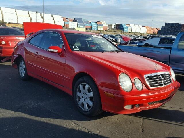 WDBLJ65G12F201794 - 2002 MERCEDES-BENZ CLK 320 RED photo 1