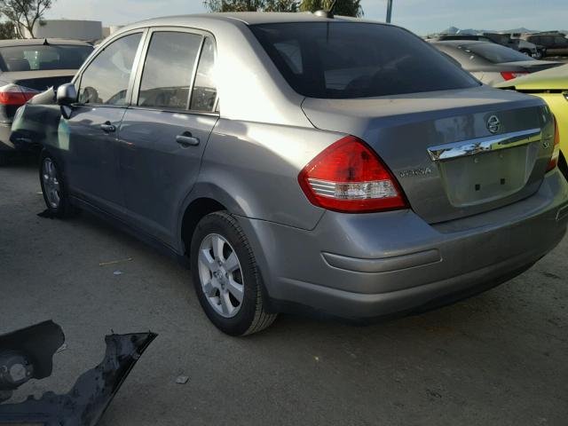 3N1BC1AP8BL415576 - 2011 NISSAN VERSA S GRAY photo 3