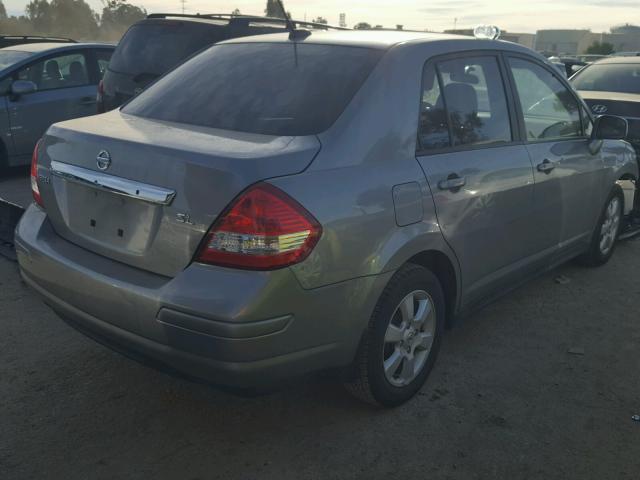 3N1BC1AP8BL415576 - 2011 NISSAN VERSA S GRAY photo 4