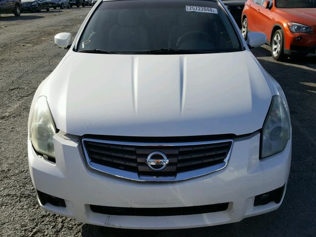 1N4BA41E87C847158 - 2007 NISSAN MAXIMA SE WHITE photo 9