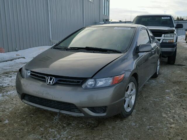 2HGFG11827H010410 - 2007 HONDA CIVIC EX GRAY photo 2