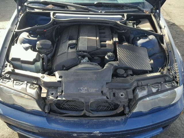 WBABN33483PG61667 - 2003 BMW 325 CI BLUE photo 7