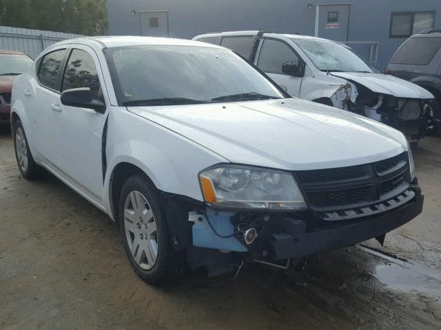 1B3BD4FB1BN587975 - 2011 DODGE AVENGER EX WHITE photo 1