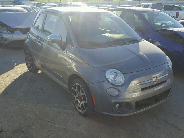 3C3CFFBR1CT119522 - 2012 FIAT 500 SPORT GRAY photo 1