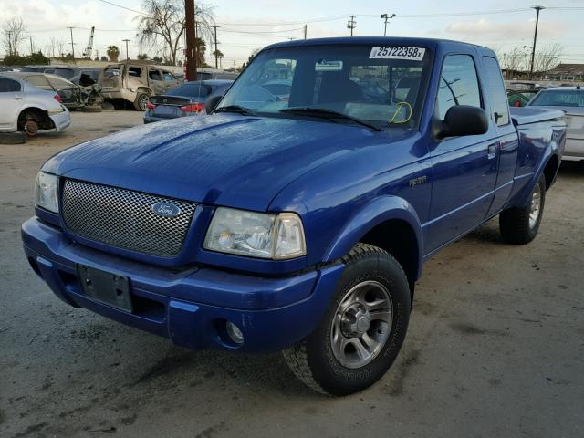 1FTYR44V33PA49226 - 2003 FORD RANGER SUP BLUE photo 2