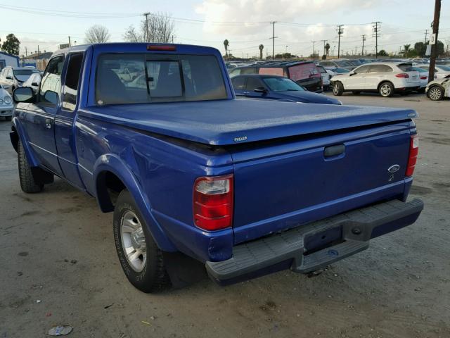 1FTYR44V33PA49226 - 2003 FORD RANGER SUP BLUE photo 3