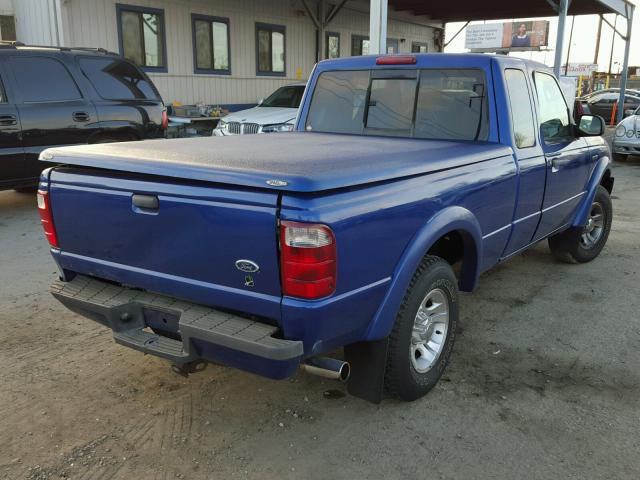 1FTYR44V33PA49226 - 2003 FORD RANGER SUP BLUE photo 4