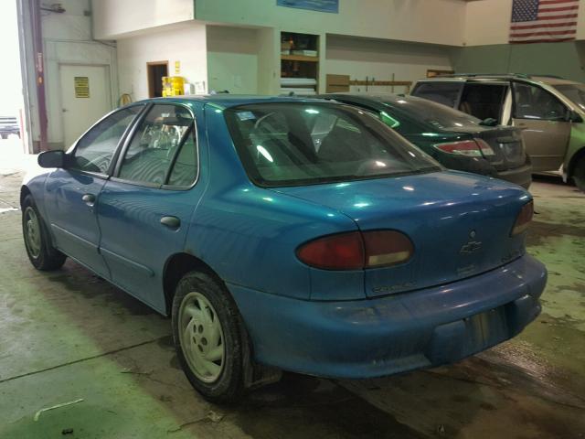 3G1JC5242WS852756 - 1998 CHEVROLET CAVALIER BLUE photo 3