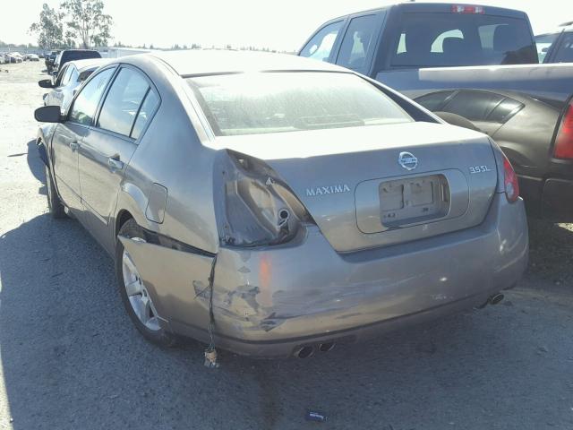 1N4BA41E74C833506 - 2004 NISSAN MAXIMA SE BROWN photo 3