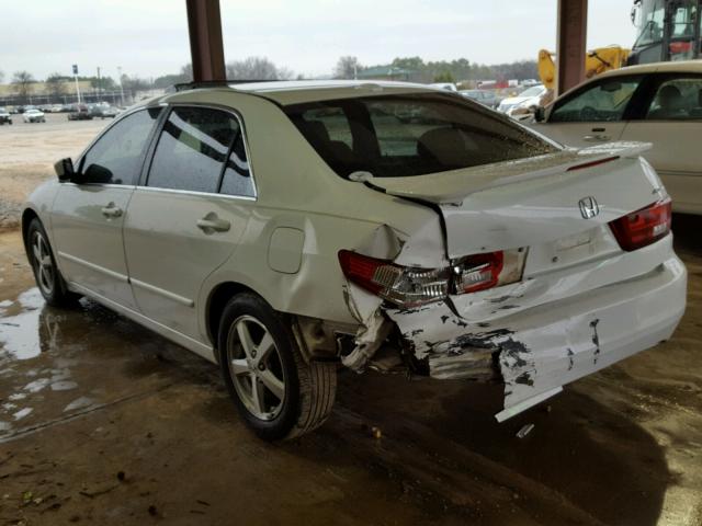 1HGCM56825A187143 - 2005 HONDA ACCORD EX WHITE photo 3