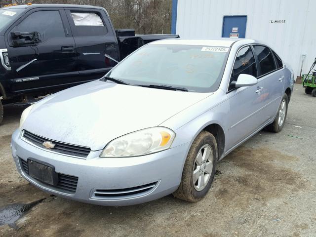 2G1WT58K269143396 - 2006 CHEVROLET IMPALA LT BLUE photo 2