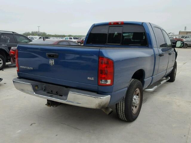 3D7KR29C86G144963 - 2006 DODGE RAM 2500 BLUE photo 4