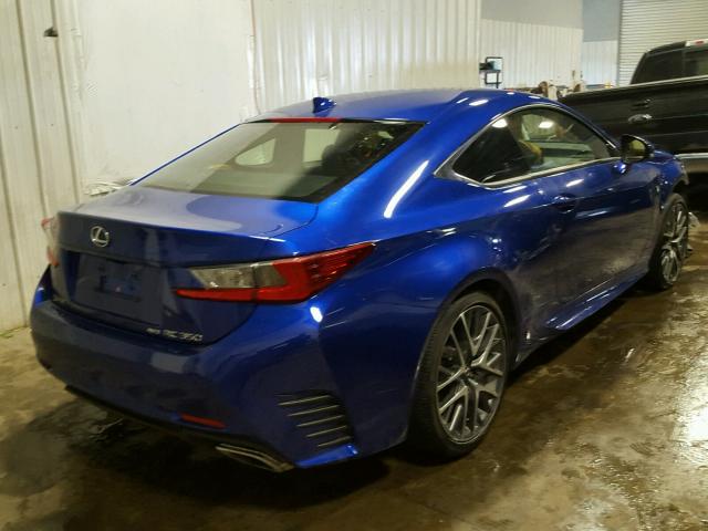 JTHSE5BC4F5005629 - 2015 LEXUS RC 350 BLUE photo 4