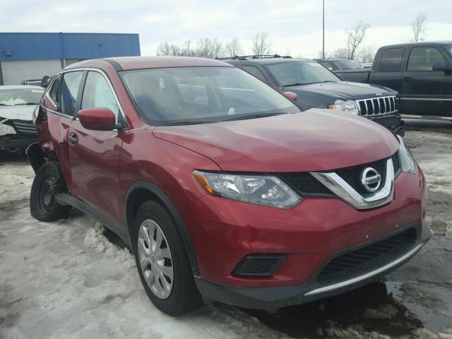 JN8AT2MT1GW021110 - 2016 NISSAN ROGUE S RED photo 1