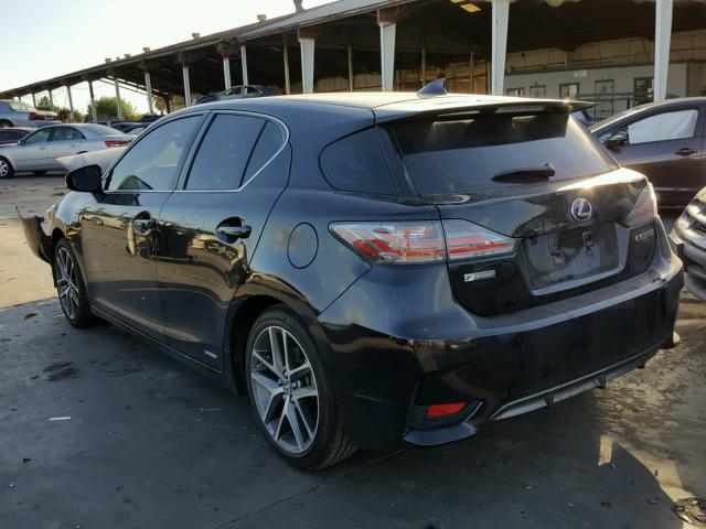 JTHKD5BH1F2238903 - 2015 LEXUS CT 200 BLACK photo 3