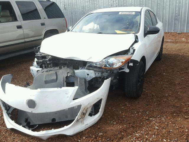 JM1BL1V87C1698044 - 2012 MAZDA 3 I WHITE photo 2