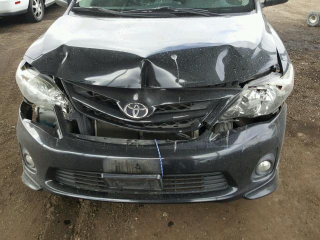 5YFBU4EE3DP192860 - 2013 TOYOTA COROLLA BA BLACK photo 7