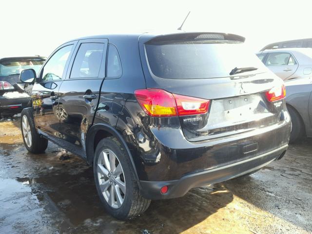 4A4AP3AU4EE027238 - 2014 MITSUBISHI OUTLANDER BLACK photo 3