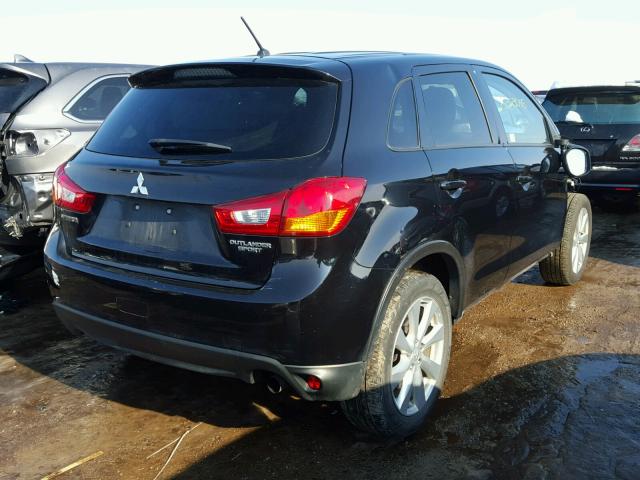 4A4AP3AU4EE027238 - 2014 MITSUBISHI OUTLANDER BLACK photo 4