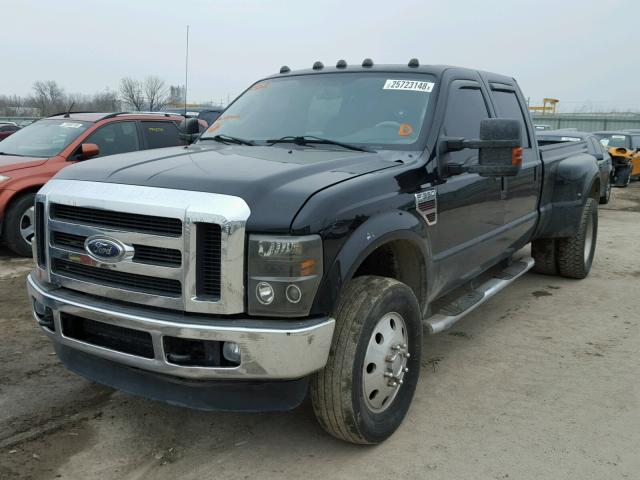 1FTWW33R88EB18400 - 2008 FORD F350 SUPER BLACK photo 2