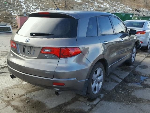 5J8TB182X8A000064 - 2008 ACURA RDX GRAY photo 4