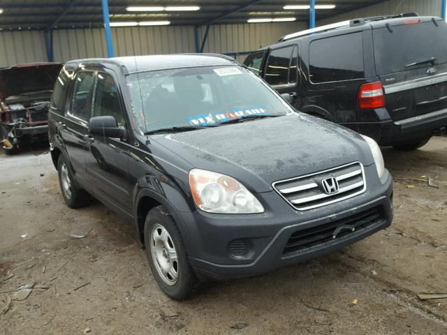 SHSRD68515U301652 - 2005 HONDA CR-V LX BLACK photo 1