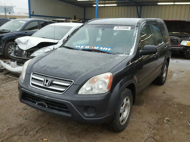 SHSRD68515U301652 - 2005 HONDA CR-V LX BLACK photo 2