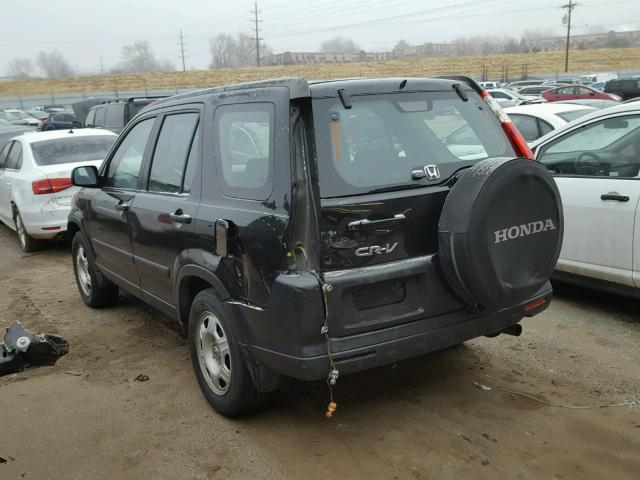 SHSRD68515U301652 - 2005 HONDA CR-V LX BLACK photo 3