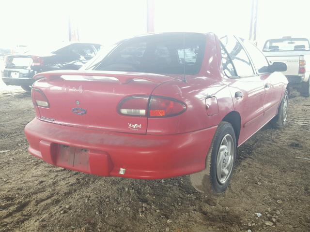 1G1JC5247X7311976 - 1999 CHEVROLET CAVALIER RED photo 4