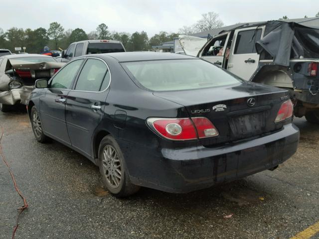 JTHBA30G145045069 - 2004 LEXUS ES 330 BLACK photo 3