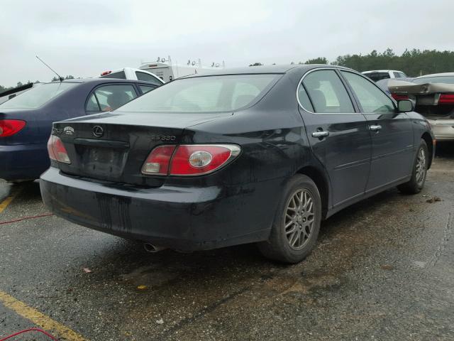 JTHBA30G145045069 - 2004 LEXUS ES 330 BLACK photo 4