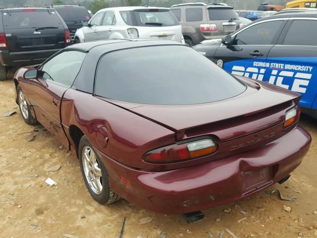 2G1FP22K512113841 - 2001 CHEVROLET CAMARO BURGUNDY photo 3