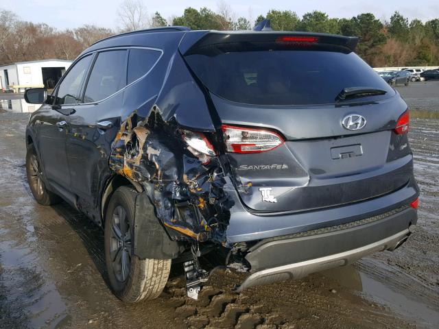 5XYZU3LBXEG187615 - 2014 HYUNDAI SANTA FE S BLUE photo 3