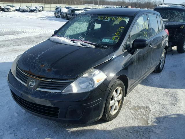 3N1BC13E99L371688 - 2009 NISSAN VERSA S BLACK photo 2