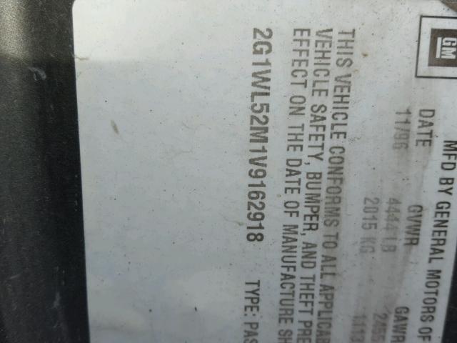 2G1WL52M1V9162918 - 1997 CHEVROLET LUMINA BAS ნაცრისფერი ფოტო 10