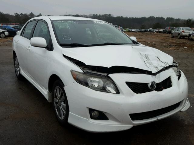 1NXBU40EX9Z078044 - 2009 TOYOTA COROLLA BA WHITE photo 1