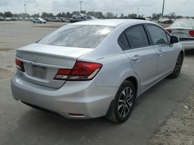 19XFB2F81DE029775 - 2013 HONDA CIVIC EX ვერცხლისფერი ფოტო 4