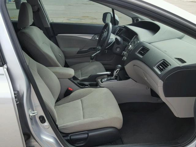 19XFB2F81DE029775 - 2013 HONDA CIVIC EX ვერცხლისფერი ფოტო 5