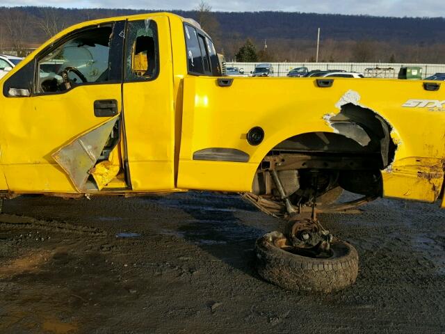 1FTRF04W44KD60595 - 2004 FORD F150 YELLOW photo 9