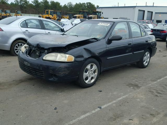 3N1CB51D83L776697 - 2003 NISSAN SENTRA XE BLACK photo 2