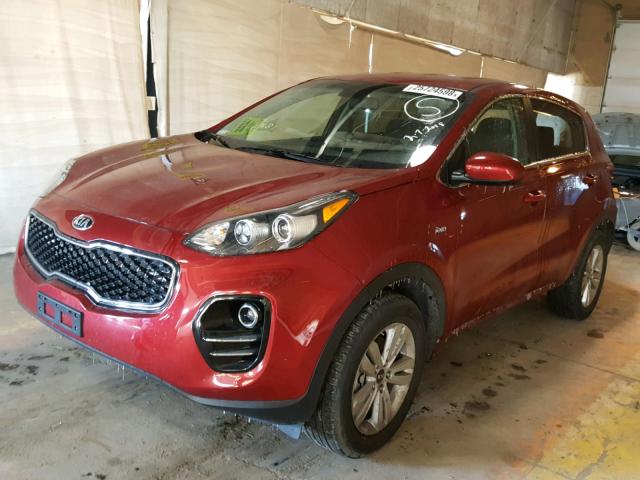 KNDPMCAC2H7227884 - 2017 KIA SPORTAGE L RED photo 2